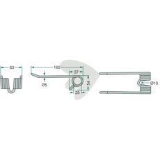 Pick-up Pin Pettinger 162 mm