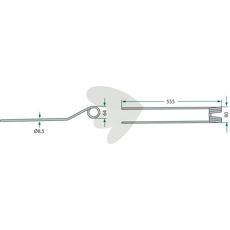 Spring pins for tedder new model - 436033