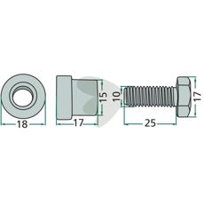 Blade bolt 101004, 478415