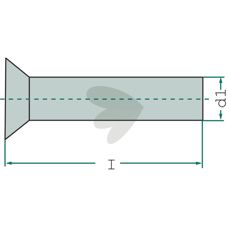RS countersunk rivets approx. 112 pieces