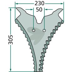 Knife for cutting carriage - 50436501