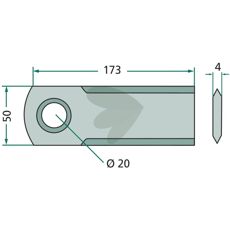Knife Straw chopper 25-pack - 7368720