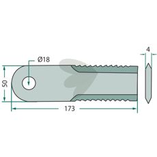 Toothed Blade 25-Pack - 28-14/4Z
