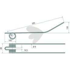 Rake Stick BCS 595 mm