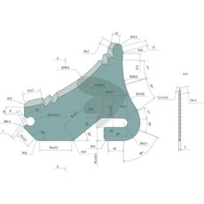 Knife for round baler - ckn 00014