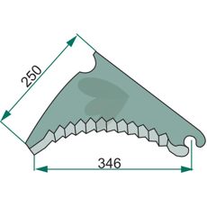 Knife for round baler - CKN00016