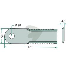 Blade serrated 25-Pack - 44443