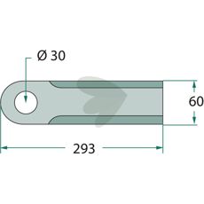 Blade Coated with hard substance - 13739