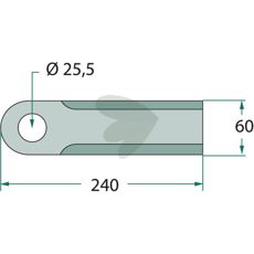 Chopper knife Carbide-coated 03202101