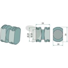 Bolt 28X28mm 00540.41.117.0