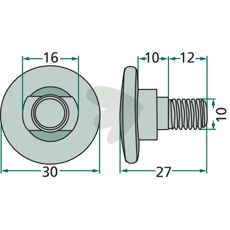 Blade screw Comp. 56150100, 80201062