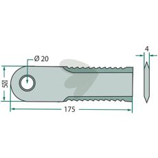 Chopping knife serrated 25-Pack - 7888750