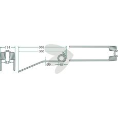 Hay tine Fortschritt 368 mm