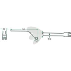 Niemeyer Rake Tine 585 mm 600040