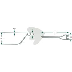 Niemeyer Rake Tine 517 mm