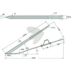 Axle lifter Claas and others 6262991