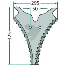 Knife for cutting cart - 73236500