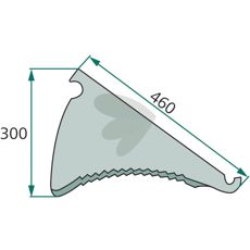 Knife for cutting wagon - 74810