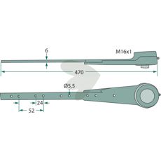 Knife head complete with bearing