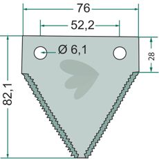 Blade toothed blade 25-Pack - 84429103