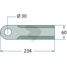 Impact knife Coated with hard substance - 84976065
