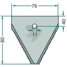 Knife for round baler - 86592671