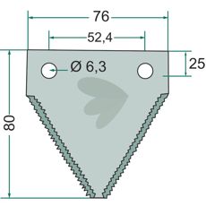 Blade serrated 25-Pack
