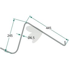 Tine Vicon (Kverneland) Length 445mm VN90036133