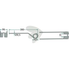 Tine for rotary rake 10-Pack