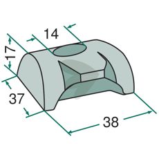 Clamp for screw M 14, 9191561
