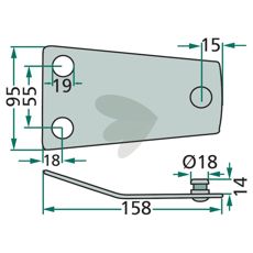 Blade holder fixed slide plate
