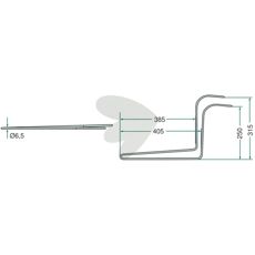 Tine Claas with others. Hole 6.5mm 9235780