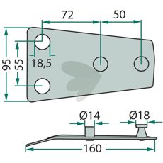 Blade holder - 9484592