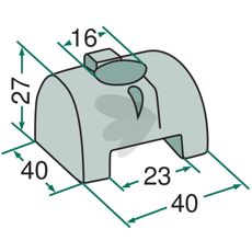 Clamp for screw M 14, 9530502