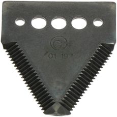 Mower blade serrated on top 87x76 hole 10,9,6,5mm 25-pcs