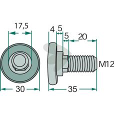 Blade bolt - B1374593