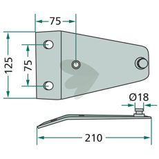 Blade mount EU-056K0, EU-056, VGEU-056K0