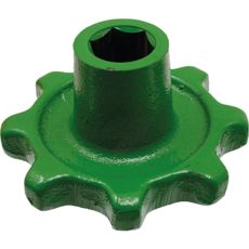 Chain wheel drive return elevator