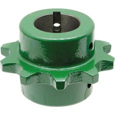 Chain wheel internal, upper feed shaft housing