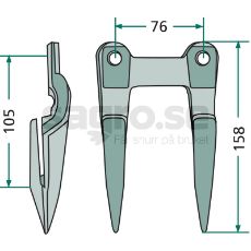 Double finger 5"