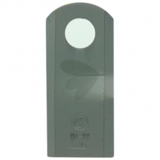 Left mower blade 105x47 hole 20.5mm, reliable component for mowers.