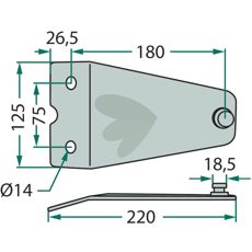 Blade holder 142441900, A142441900, LF0242K0, LF-03
