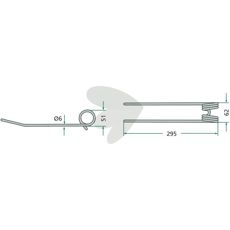 Rake tine Kuhn,PZ (Kverneland) 295 mm