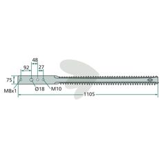 Silage double knife - 122192