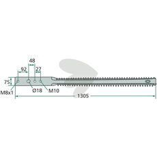 Silage double knife - 122193
