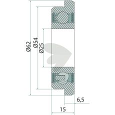 Guide roller - 122249
