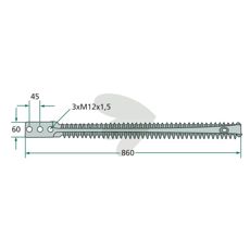 Silage double knife - 418946
