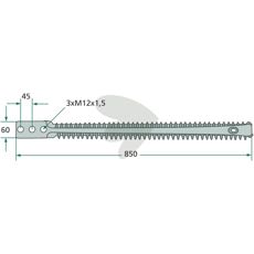 Silage double knife - 50480500