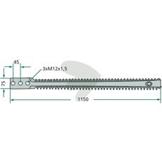 Silage double knife - 50481700
