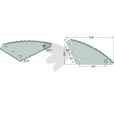 Knife for feed mixer new model - 60903509